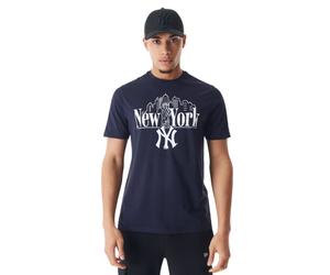 Herren-Kurzarmshirt New Era MLB NY GRAPHIC TABLE TEE NEW YORK YANKEES blau 60578582 - S