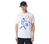 Herren-Kurzarmshirt New Era MLB PLAYER GRAPHIC TABLE TEE NEW YORK YANKEES weiß 60578590 - M