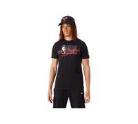 Herren-Kurzarmshirt New Era SCRIPT TEE NBA LOGO schwarz 60332187 - XL