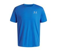 Under Armour Herren Sportstyle Left Chest Kurzarmshirt, schnelltrocknendes Sportshirt mit Rundhals, weiches Funktionsshirt mit Logo,Blue Atlantis / / Blue Calm,SM