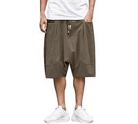 Herren Kurze Hose Aus Leichtem Leinen-Blend Mit 5 Taschen Praktische Bermuda Shorts Strand Und Alltag Bequeme Atmungsaktive Sommerhose Für Freizeit Reisen Und Täglichen Komfort Vielseitig Einsetzbar