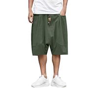 Herren Kurze Hose Aus Leichtem Leinen-Blend Mit 5 Taschen Praktische Bermuda Shorts Strand Und Alltag Bequeme Atmungsaktive Sommerhose Für Freizeit Reisen Und Täglichen Komfort Vielseitig Einsetzbar