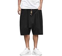 Herren Kurze Hose Aus Leichtem Leinen-Blend Mit 5 Taschen Praktische Bermuda Shorts Strand Und Alltag Bequeme Atmungsaktive Sommerhose Für Freizeit Reisen Und Täglichen Komfort Vielseitig Einsetzbar