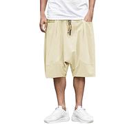 Herren Kurze Hose Aus Leichtem Leinen-Blend Mit 5 Taschen Praktische Bermuda Shorts Strand Und Alltag Bequeme Atmungsaktive Sommerhose Für Freizeit Reisen Und Täglichen Komfort Vielseitig Einsetzbar