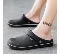 Herren Lässig EVA Slip-On Sandalen, Dicke Sohle Anti-Splash Frühling/Herbst einfache strukturierte geschlossene Zehenpantoffeln