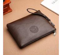 Herren lässige karierte Umhängetasche, neue koreanische Version echtes Leder Umhängetasche, modische kleine quadratische Tasche, Marken-Patchwork-Ruck