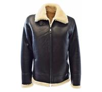 Herren Lammfelljacke Bomber Toni in Schwarz