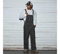 Herren-Latzhose, Streetwear Casual gestreift, Denim, lockerer Schnitt mit geradem Bein, entspannte Passform, Frühling Sommer, Unisex