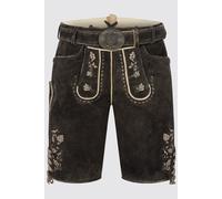 Herren Lederhose CALLE % mit Gürtel - Krüger Buam - 961269-000-0076 Dunkelbraun - Gr. - 46