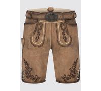 Herren Lederhose DEVIAN mit Gürtel - Krüger Buam - 962070-000-0007 Braun - Gr. - 56