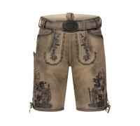 Herren LEDERHOSE Guiliano - Krüger Buam - 961371-000-0071 Hellbraun - Gr. - 54