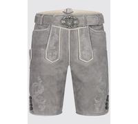 Herren Lederhose MAIK mit Gürtel - Krüger Buam - 963270-000-0044 Grau - Gr. - 46