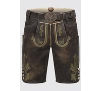 Herren Lederhose MILIAN mit Gürtel - Krüger Buam - 965070-000-0076 Dunkelbraun - Gr. - 46