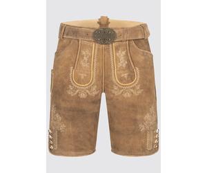 Herren Lederhose ROBERTO % - Krüger Buam - 962367-000-0715 Hellbraun - Gr. - 48