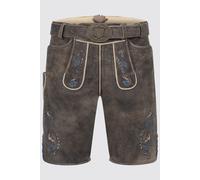 Herren Lederhose VASILI mit Gürtel - Krüger Buam - 962670-000-0076 Dunkelbraun - Gr. - 50