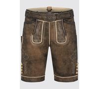 Herren Lederhose WARIS mit Gürtel - Krüger Buam - 961470-000-0007 Braun/Braun - Gr. - 44