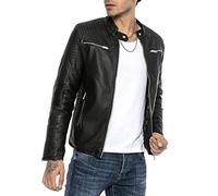 Redbridge Herren Kunst-Lederjacke Brooklyn Slim Fit