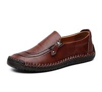Herren-Loafer mit Quasten for Hineinschlüpfen - formelle Business-Schuhe for Hochzeit, Büro, elegant, lässig, Schwarz, Gelb, Braun, Rotbraun(Reddish-brown,46 EU)