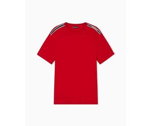 Herren LOGOTAPE Crew Neck T-Shirt Rot L