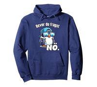 Herren lustige Sprüche Bevor du fragst Nö Lustiges Pullover Hoodie, Unisex für Erwachsene, Marineblau, XXL
