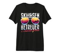 Herren Lustiges Après-Ski Outfit Skihasen Betreuer Skiurlaub Party Premium T-Shirt