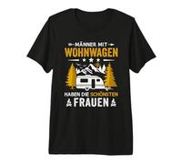 Herren Männer mit Wohnwagen haben die schönsten Frauen Camping Premium T-Shirt
