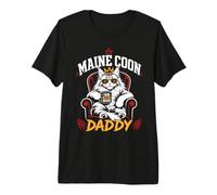 Herren Maine Coon Papa Maine Coon Vater Main Coon Papi Premium T-Shirt