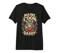 Herren Maine Coon Papa Maine Coon Vater Main Coon Papi Premium T-Shirt