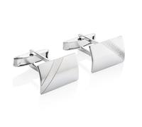 Herren Manschettenknöpfe Aus 925 Sterling Silber Mit Modernem Gezacktem Design