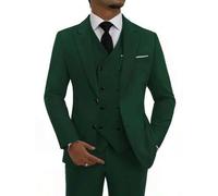 Herren Mode 3-teiliger Anzug Set, inklusive schmal geschnittene Blazer, doppelreihige Weste, Hose, Business/Formale Kleidung für Arbeit & Anlässe