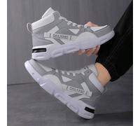 Herren Mode Buchstaben Muster Kontrast Farbe Schnürung Sport Chunky Sneaker, Outdoor High-Top Pendler vielseitige flache Skaterschuhe, Große Größen Pa