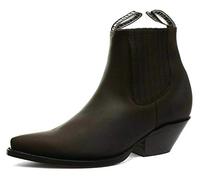 Herren Mühlen Mustang Braun Schlüpfen Cowboy Western Chelsea Stiefelette 38
