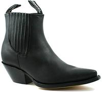 Herren Mühlen Mustang Schwarze Schlüpfen Cowboy Western Chelsea Stiefelette 39