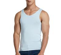 Herren Muskelshirt Ärmellos Mann Tanktop, Eisseide Tankshirt Bodybuilding Shirt Unterhemd T-Shirt Laufshirt Herren Kurzarm Schnell Trocknend Atmungsaktiv Kurzarmshirt XL-5XL