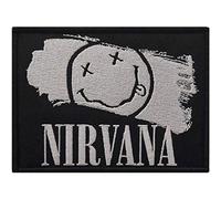 Herren Nirvana Smiley-Aufnäher, gewebt