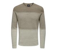 Herren O&S Dünner Langarm Strickpullover Rundhals Basic Sweater Knitted Shirt Jumper ONSPANTER
