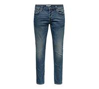 Only & Sons Slim Fit Jeans mit Stretch-Anteil Modell 'Loom Life' in Jeansblau, Größe 36/34