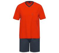 Schlafanzug AMMANN "Schlafanzug kurz Men / Nightwear", Herren, Gr. 54, rot, Obermaterial: 100% Baumwolle CO., Homewear-Sets Schlafanzug (34089702-54) rot