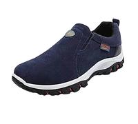 Herren Outdoor Freizeitschuhe Casual Turnschuhe für Männer Sport Freizeitschuhe Mode Casual Gezeiten Schuhe Leichte Atmungsaktive Kleid Schuhe Bequeme Walkingschuhe Turnschuhe für Männer, dunkelblau,
