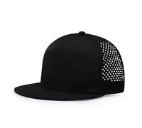 Herren Oversize XXL Flat Brim Baseball Cap Einstellbare Performance Snapback Hat Laser Perforierte Kappe Plus Size für Big Head