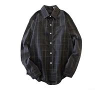 Herren Oversized Karohemd Langarm, Weites Casual Business Hemd für Alltag | Men Casual Long Sleeve Plaid Loose Street Oversized Business Soft Dress Shirt