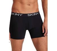 SKINY Herren Boxer Short, 2er Pack - Trunks, Pants, Cotton, Stretch, einfarbig Schwarz 2XL