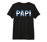 Herren Papi Argentinische Flagge Argentinien Vatertag Patriotischer Stolz Premium T-Shirt