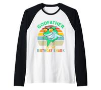 Herren Pate des Hais Birthday Matching Family Raglan