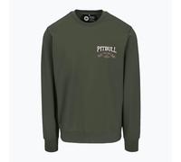 Herren Pitbull Troublemaker Crewneck Sweatshirt altgrün