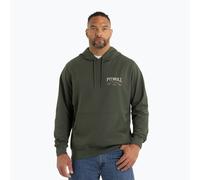 Herren Pitbull Troublemaker Sweatshirt mit Kapuze altgrün