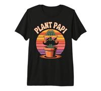 Herren Plant Papi Funny Kaktus und Sukkulente Pflanze Vater schwarz Premium T-Shirt