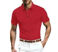 Herren-Poloshirt aus Netzstoff, Eisseide, kurzärmelig, kühl, atmungsaktiv, solide, schlichtes Business-Poloshirt, formelle Polo-Shirts, Arbeitspolo-Shirts, lässiges Revers-Poloshirt für jeden Anlass,