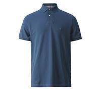 Poloshirt TOMMY HILFIGER "1985 REGULAR POLO mit Kontraststreifen und Knopfleiste", Herren, Gr. L, blau (aegean sea), Jersey, Obermaterial: 96% Baumwolle, 4% Elasthan, normal hüftbedeckend, hoch geschl