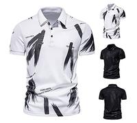 Herren Poloshirt Druck Basic Polohemd Sommerhemd Herren Hemd Regular Fit Poloshirts Kurzarm Tshirts Sommer Men's Polo Shirt Business Casual Menswear Freizeithemd